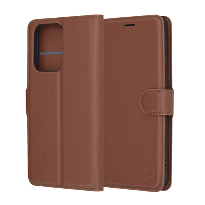 Futrola za Oppo Reno13 FS 5G / Reno13 F 4G / Reno13 F, Techsuit, Kožna Folio, Braon