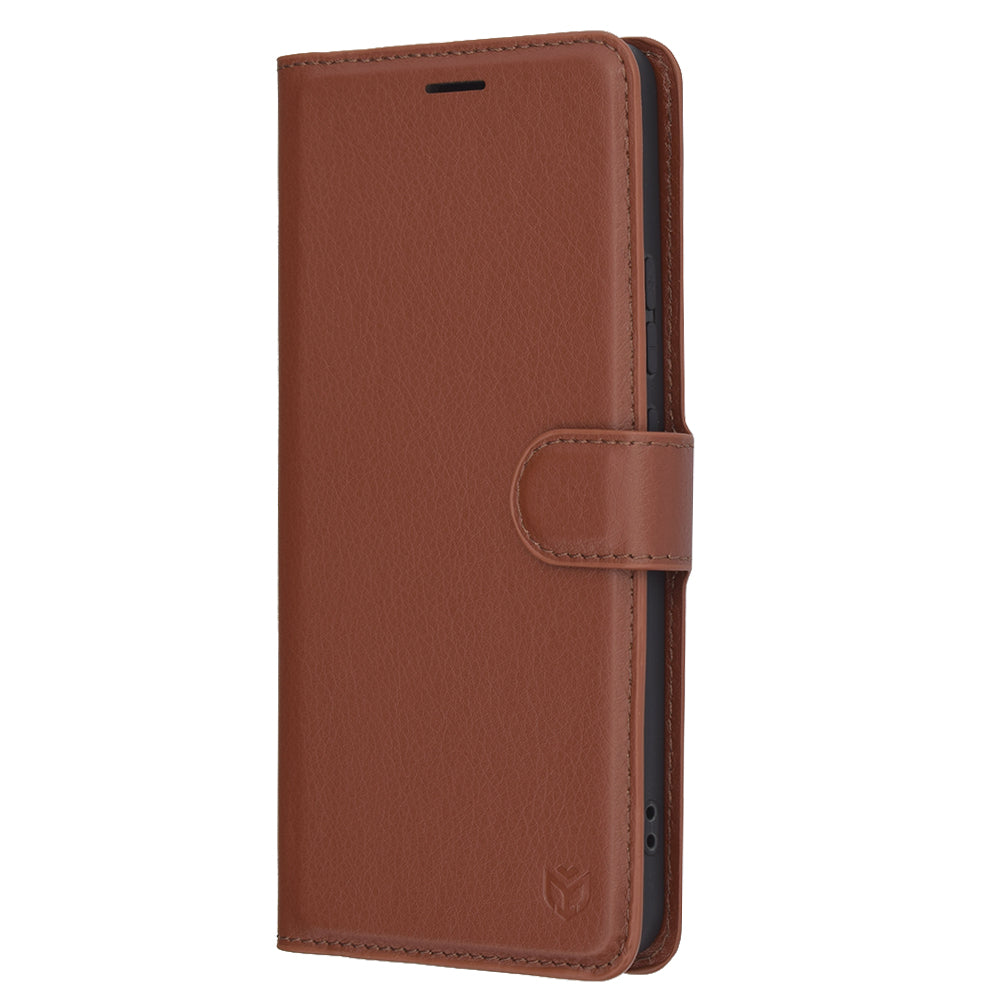 Futrola za Oppo Reno13 FS 5G / Reno13 F 4G / Reno13 F, Techsuit, Kožna Folio, Braon