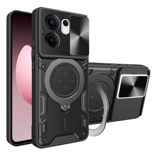 Futrola za Oppo Reno13 FS 5G / Reno13 F 4G / Reno13 F, Techsuit, CamGuard Pro, Crna