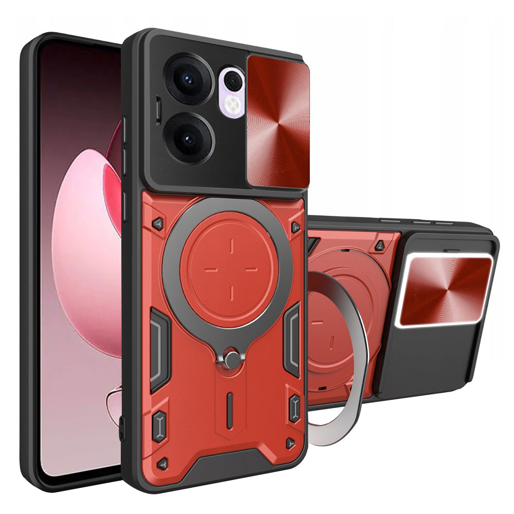 Futrola za Oppo Reno13 FS 5G / Reno13 F 4G / Reno13 F, Techsuit, CamGuard Pro, Crvena