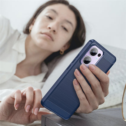 Futrola za Oppo Reno13 FS 5G / Reno13 F 4G / Reno13 F, Techsuit, Karbon, Plava