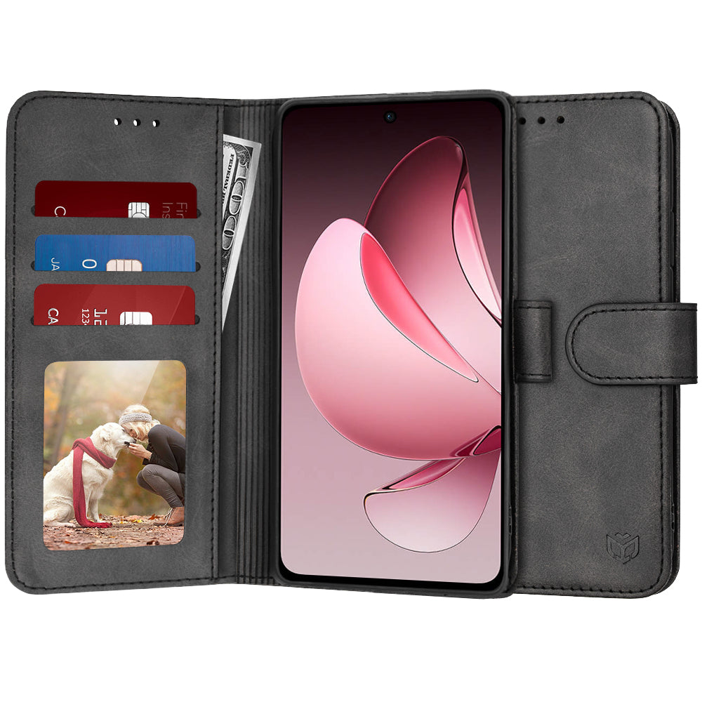 Futrola za Oppo Reno13 FS 5G / Reno13 F 4G / Reno13 F, Techsuit, Diary Book, Crna