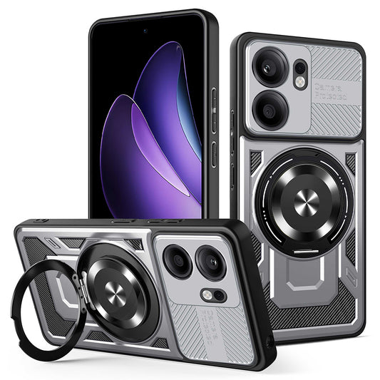 Futrola za Oppo Reno13 FS 5G / Reno13 F 4G / Reno13 F, Techsuit, RuggedCam, Siva