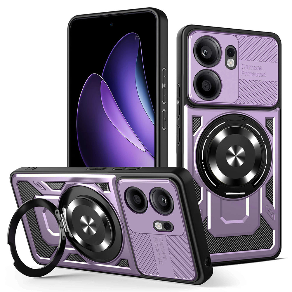 Futrola za Oppo Reno13 FS 5G / Reno13 F 4G / Reno13 F, Techsuit, RuggedCam, Ljubičasta