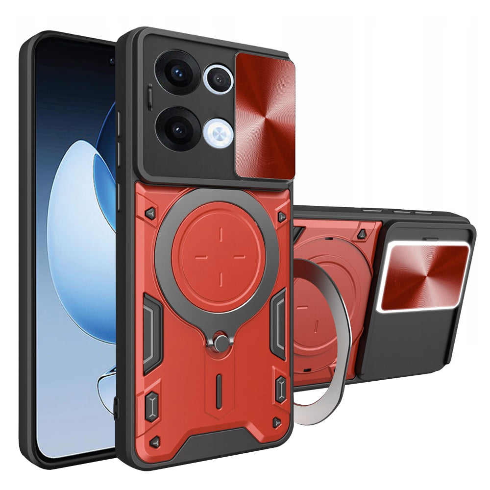 Futrola za Oppo Reno13, Techsuit, CamGuard Pro, Crvena