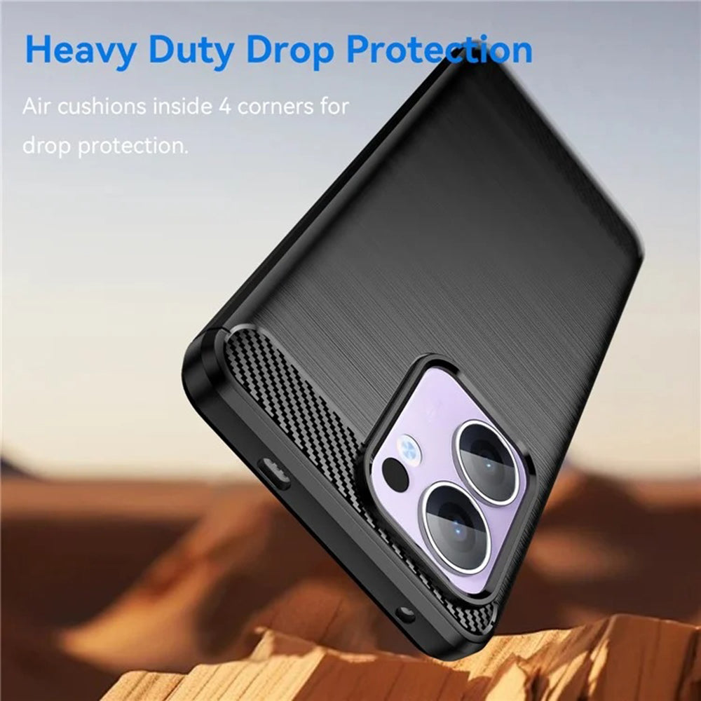 Futrola za Oppo Reno13, Techsuit, Karbon, Crna