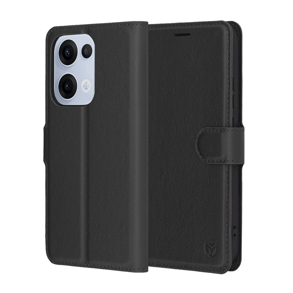 Futrola za Oppo Reno13, Techsuit, Leather Folio, Crna