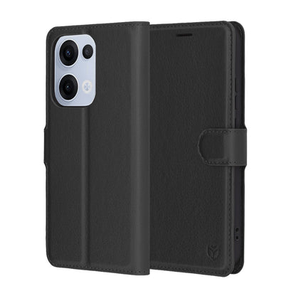 Futrola za Oppo Reno13, Techsuit, Leather Folio, Crna