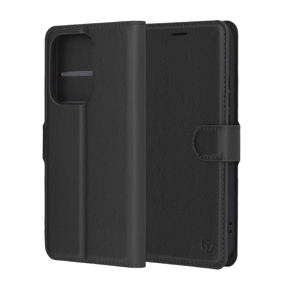 Futrola za Oppo Reno13, Techsuit, Leather Folio, Crna
