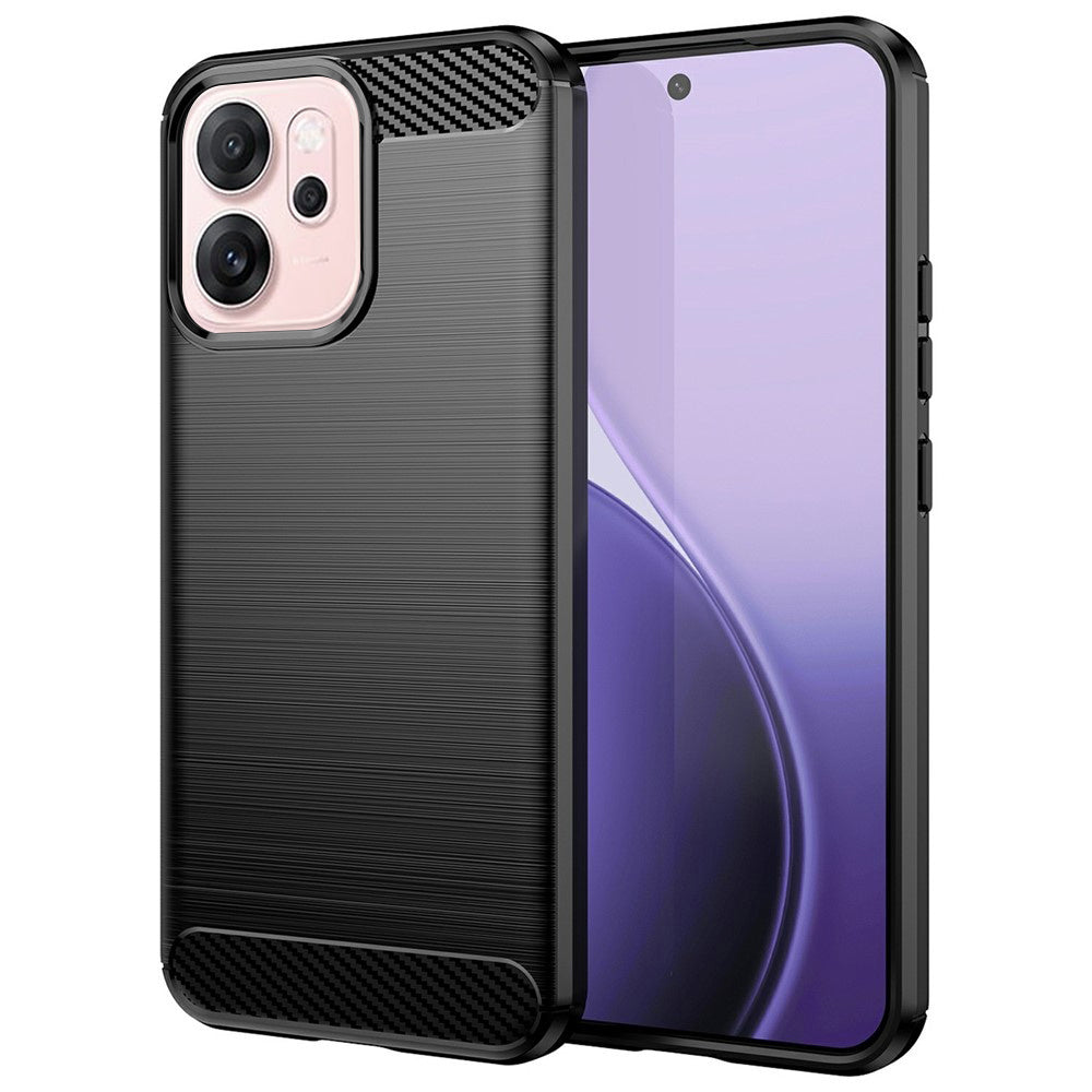 Futrola za Oppo Reno14 F, Techsuit, Karbon, Crna
