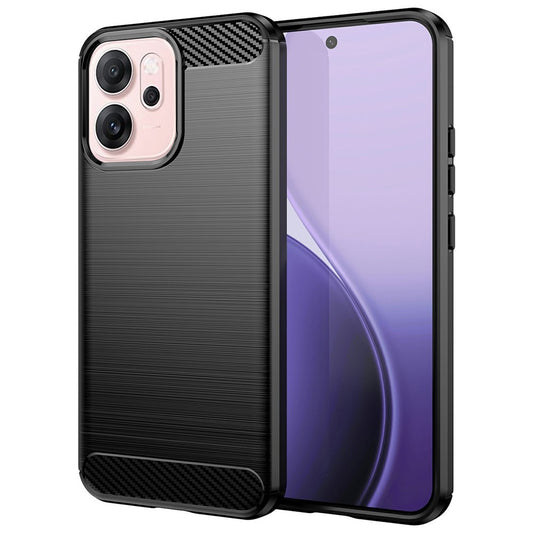 Futrola za Oppo Reno14 F, Techsuit, Karbon, Crna