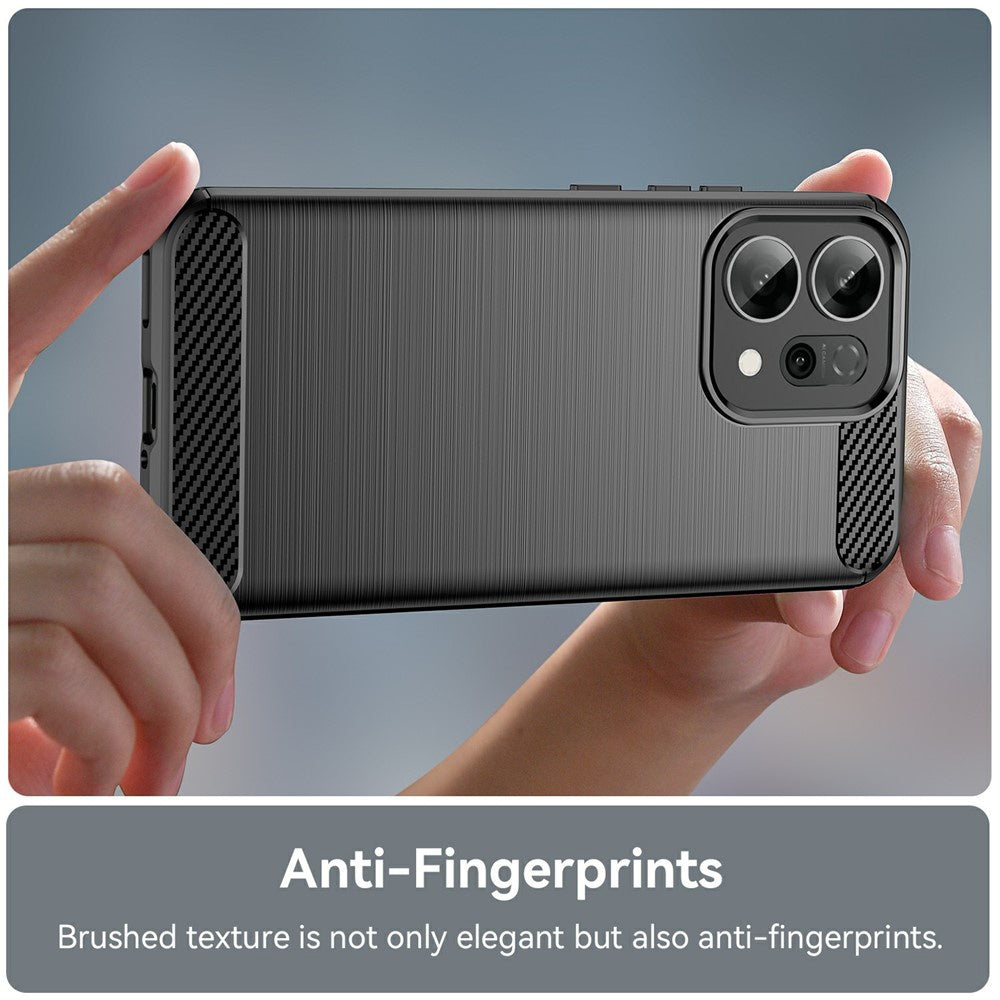 Futrola za Oppo Reno14 F, Techsuit, Karbon, Crna