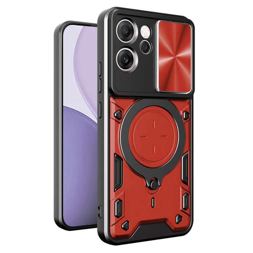 Futrola za Oppo Reno14 FS 5G / Reno14 F, Techsuit, CamGuard Pro, Crvena