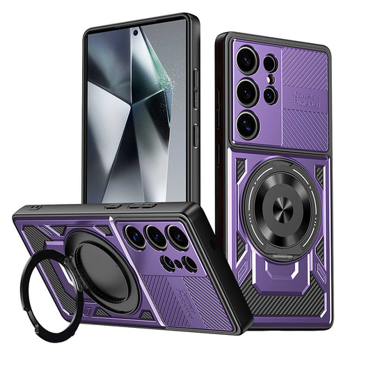 Futrola za Oppo Reno14 FS 5G / Reno14 F, Techsuit, RuggedCam, Ljubičasta