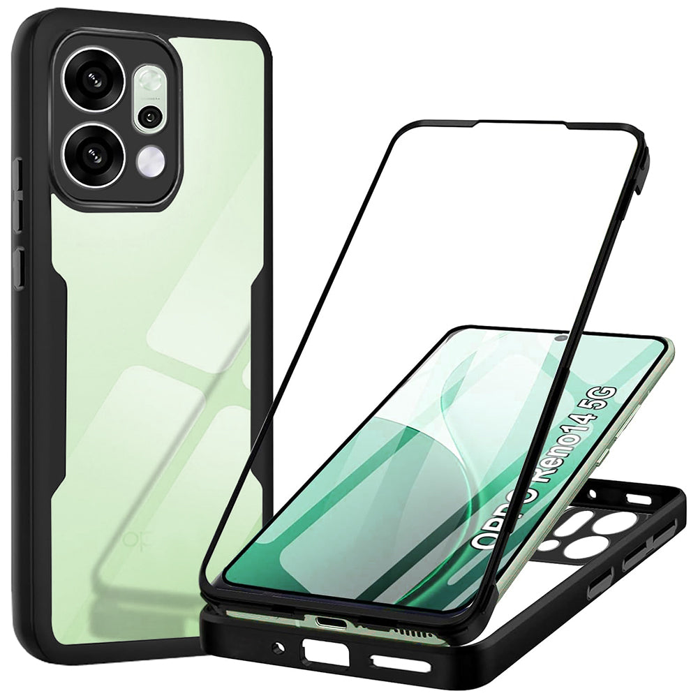 Futrola za Oppo Reno14, Techsuit, ColorVerse 360, Crna