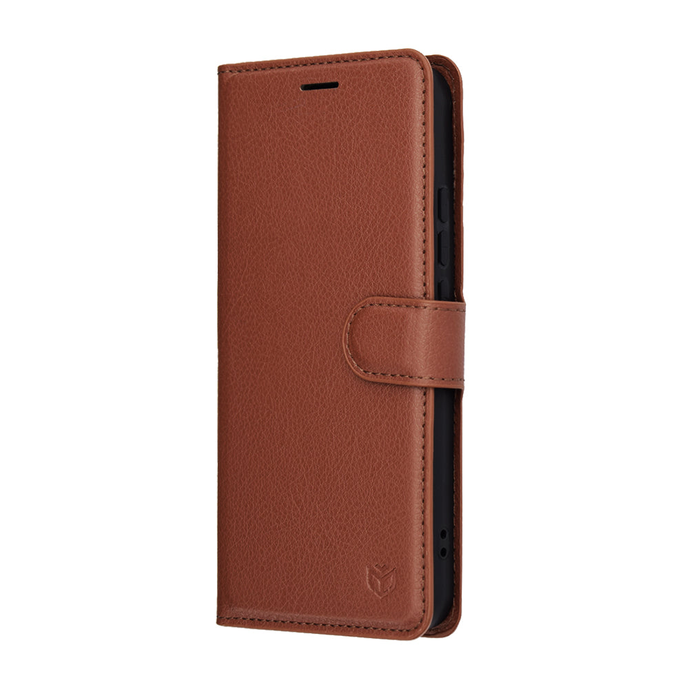 Futrola za Oppo Reno14, Techsuit, Leather Folio, Braon