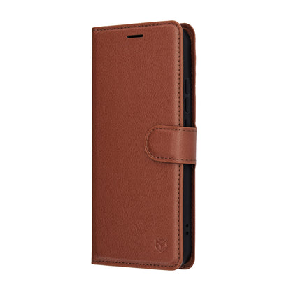 Futrola za Oppo Reno14, Techsuit, Leather Folio, Braon