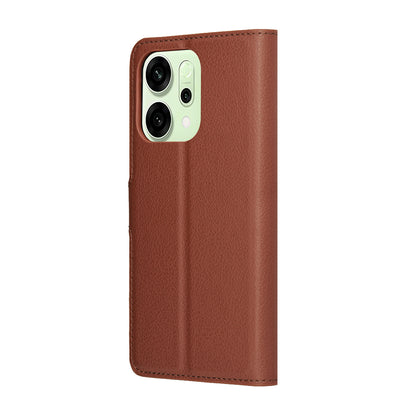 Futrola za Oppo Reno14, Techsuit, Leather Folio, Braon
