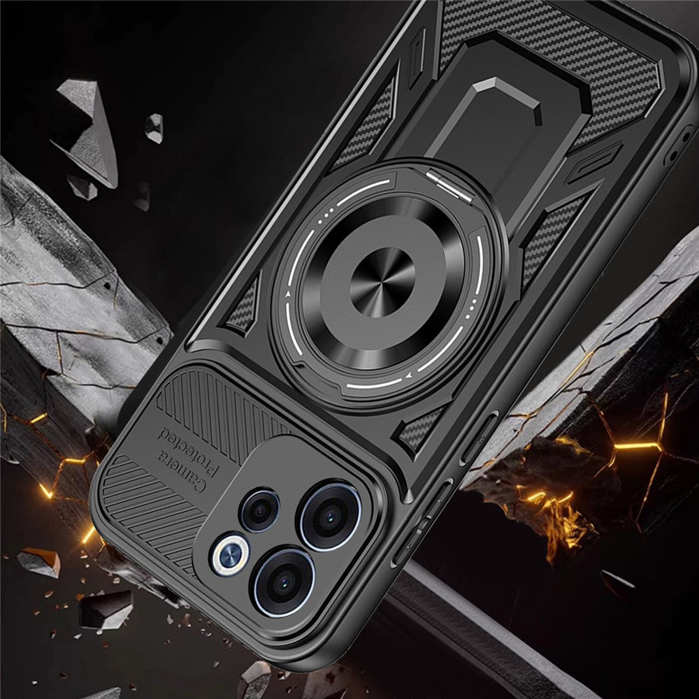 Futrola za Oppo Reno15 FS / Reno15 F, Techsuit, RuggedCam, Siva
