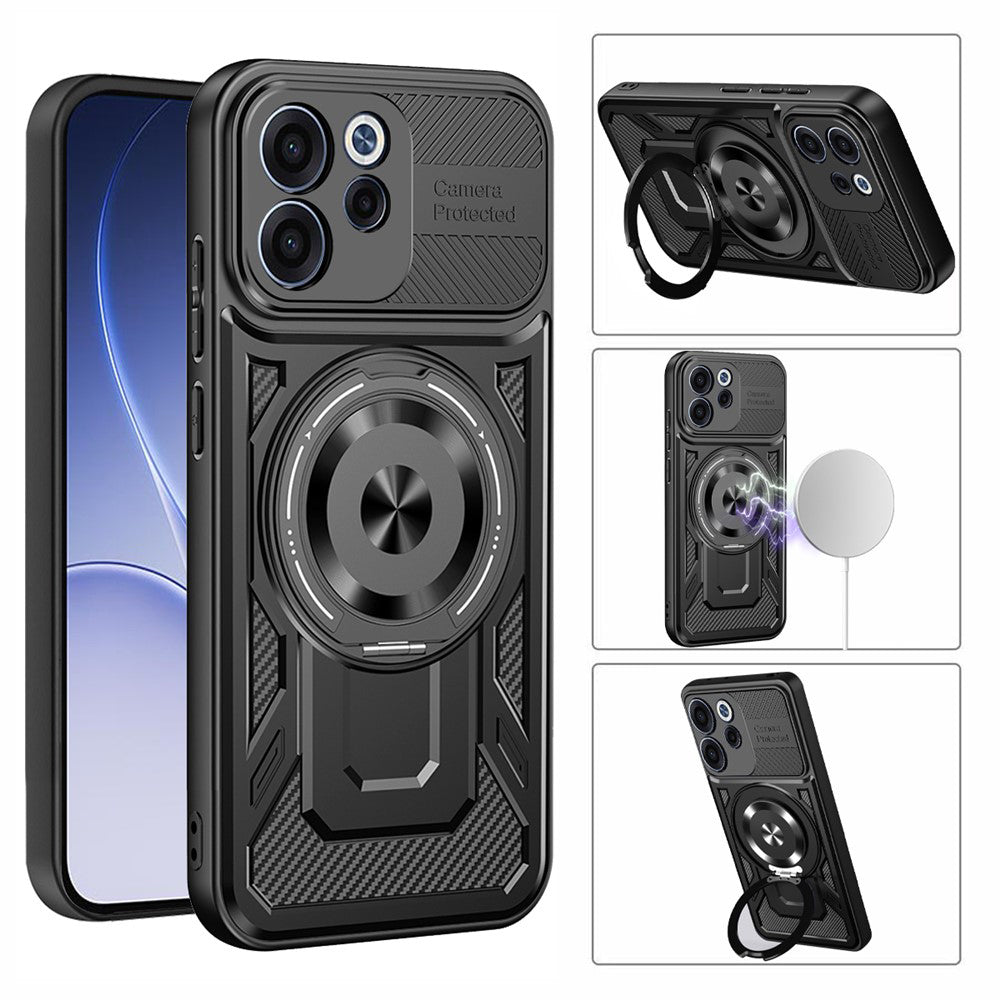 Futrola za Oppo Reno15 FS / Reno15 F, Techsuit, RuggedCam, Ljubičasta
