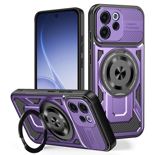 Futrola za Oppo Reno15 FS / Reno15 F, Techsuit, RuggedCam, Ljubičasta