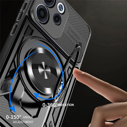 Futrola za Oppo Reno15 FS / Reno15 F, Techsuit, RuggedCam, Ljubičasta