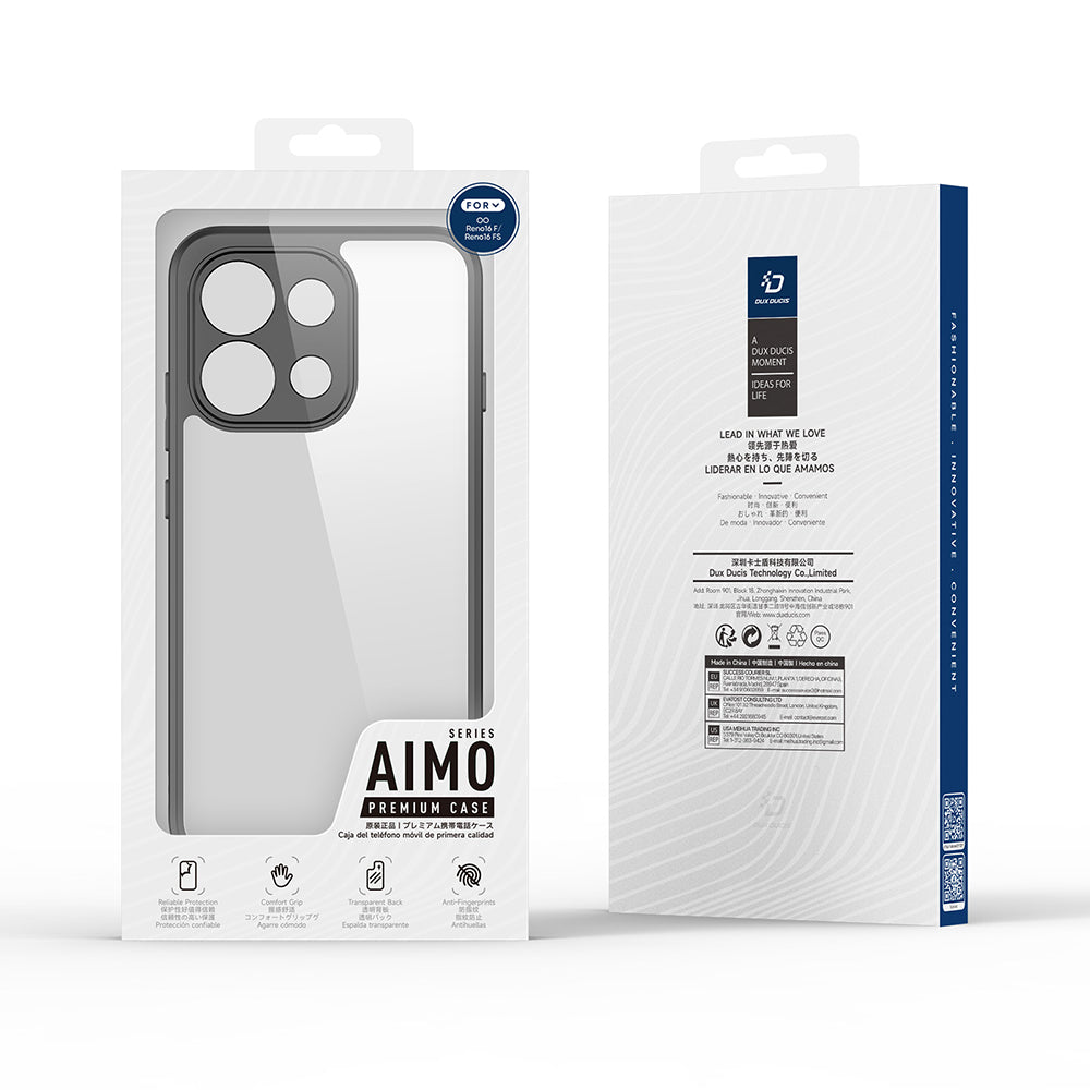 Futrola za Oppo Reno16 F / Reno16 FS, DUX DUCIS, Aimo, Crna