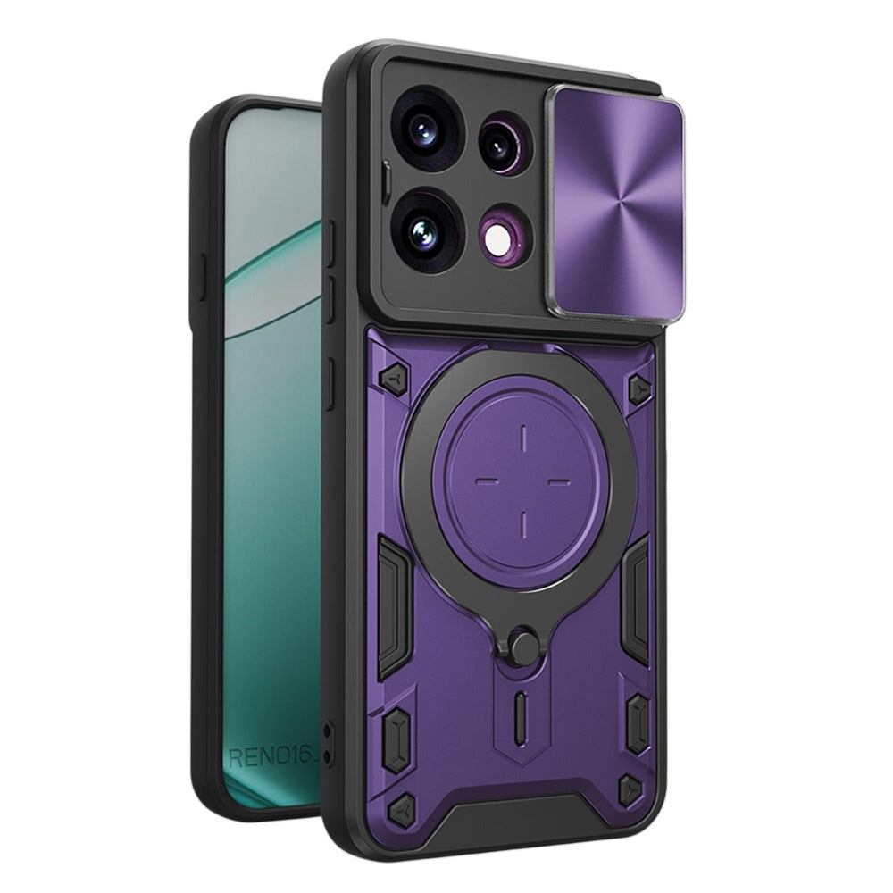 Futrola za Oppo Reno16 F / Reno16 FS, Techsuit, CamGuard Pro, Ljubičasta