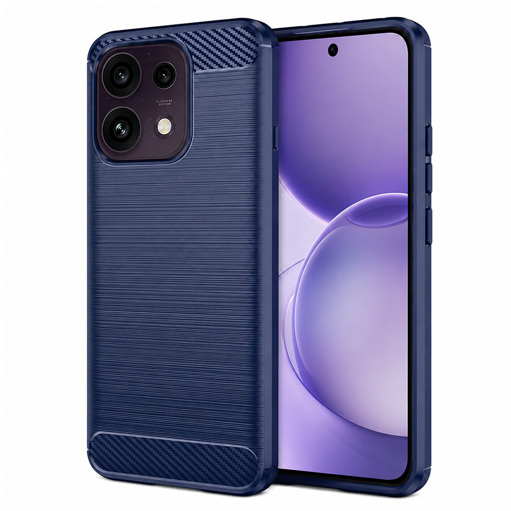 Futrola za Oppo Reno16 F / Reno16 FS, Techsuit, Karbon, Plava