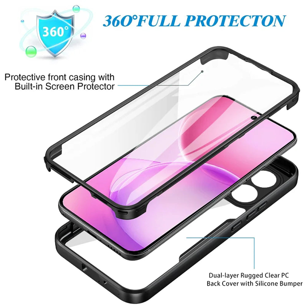 Futrola za Oppo Reno16 F / Reno16 FS, Techsuit, ColorVerse 360, Crna