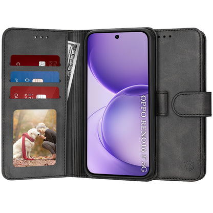 Futrola za Oppo Reno16 F / Reno16 FS, Techsuit, Diary Book, Crna