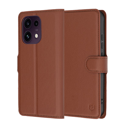 Futrola za Oppo Reno16 F / Reno16 FS, Techsuit, Leather Folio, Braon