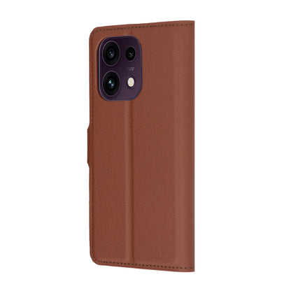 Futrola za Oppo Reno16 F / Reno16 FS, Techsuit, Leather Folio, Braon