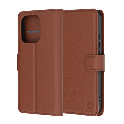 Futrola za Oppo Reno16 F / Reno16 FS, Techsuit, Leather Folio, Braon