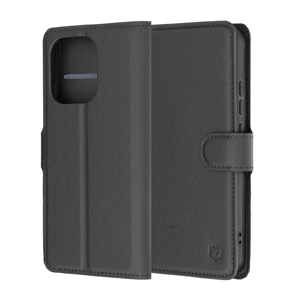 Futrola za Oppo Reno16 F / Reno16 FS, Techsuit, Leather Folio, Crna
