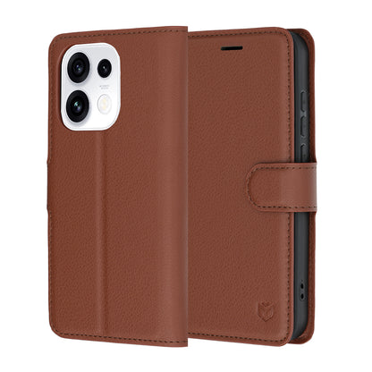 Futrola za Oppo Reno16 Pro, Techsuit, Leather Folio, Braon