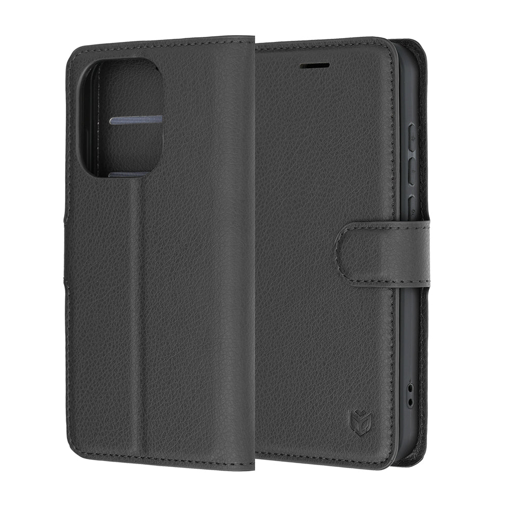 Futrola za Oppo Reno16 Pro, Techsuit, Leather Folio, Crna