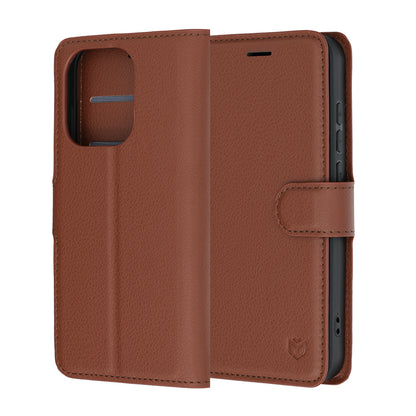 Futrola za Oppo Reno16 / Reno16 Pro, Techsuit, Leather Folio, Braon
