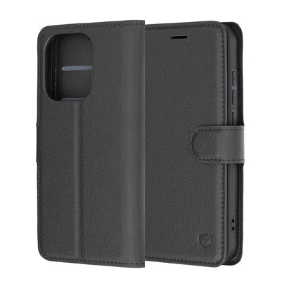 Futrola za Oppo Reno16 / Reno16 Pro, Techsuit, Leather Folio, Crna
