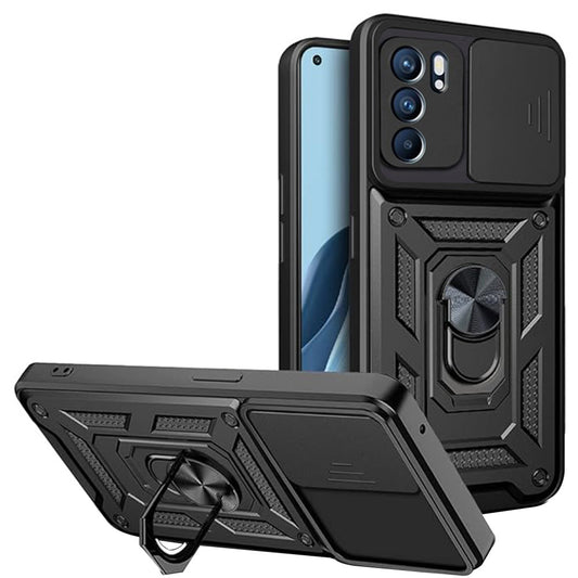 Futrola za Oppo Reno6 5G, Techsuit, CamShield, Crna