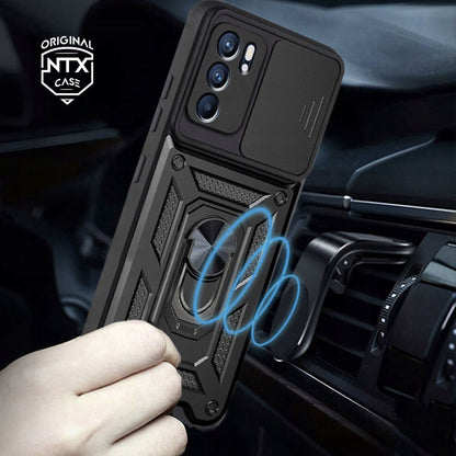 Futrola za Oppo Reno6 5G, Techsuit, CamShield, Crna