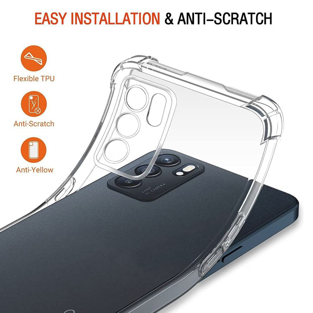 Futrola za Oppo Reno6 5G, Techsuit, Shockproof Clear, Providna