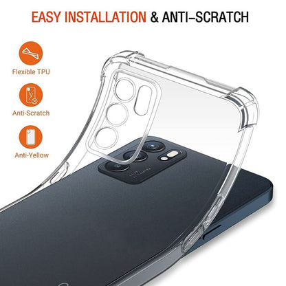 Futrola za Oppo Reno6 5G, Techsuit, Shockproof Clear, Providna