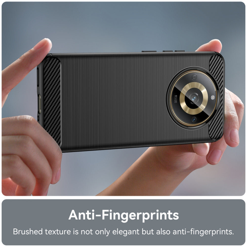 Futrola za Realme 11 4G, Techsuit, Karbon, Crna