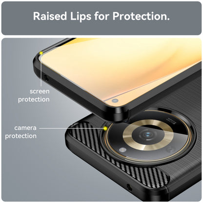 Futrola za Realme 11 4G, Techsuit, Karbon, Crna