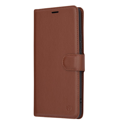 Futrola za Realme 12 Pro / 12 Pro+, Techsuit, Kožna Folio, Braon