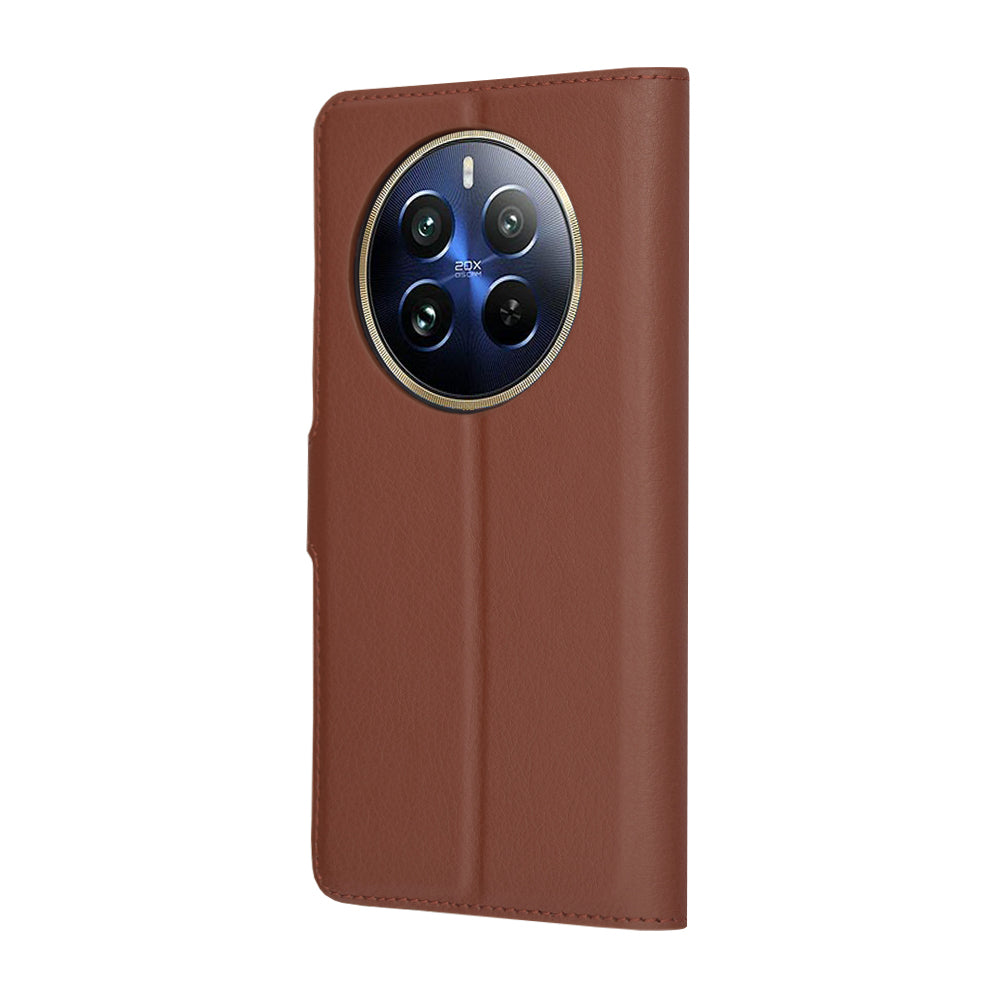 Futrola za Realme 12 Pro / 12 Pro+, Techsuit, Kožna Folio, Braon