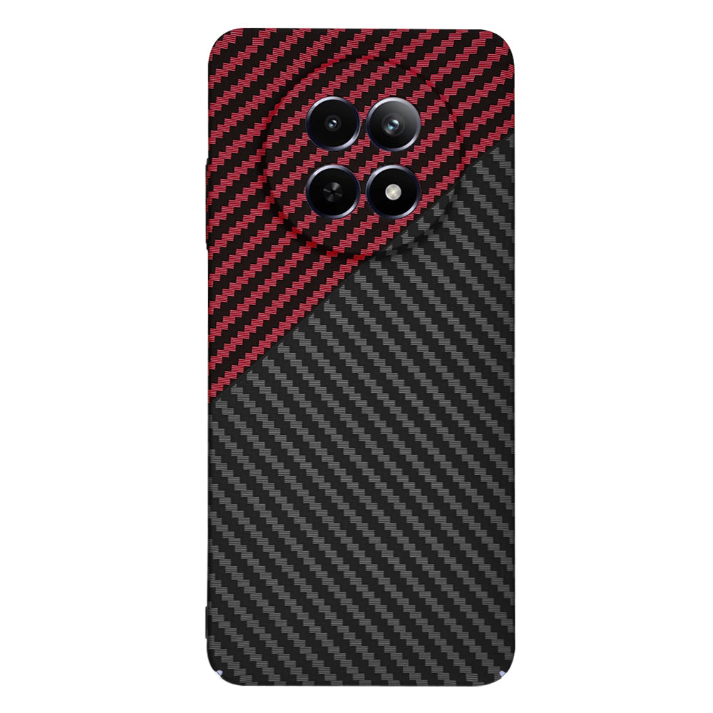 Futrola za Realme 12x / 12, Techsuit, Carbonite FiberShell, Crno Crvena