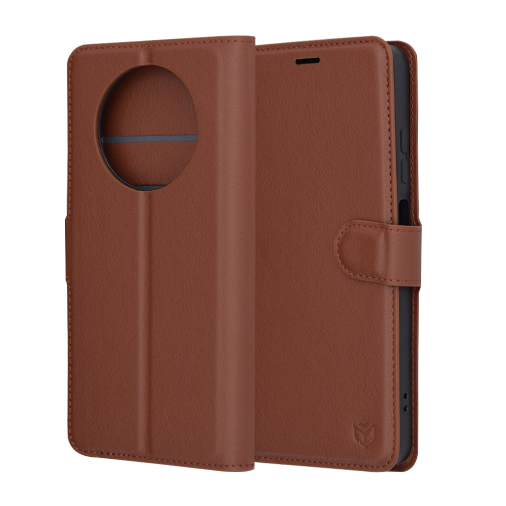 Futrola za Realme 12x / 12, Techsuit, Leather Folio, Braon