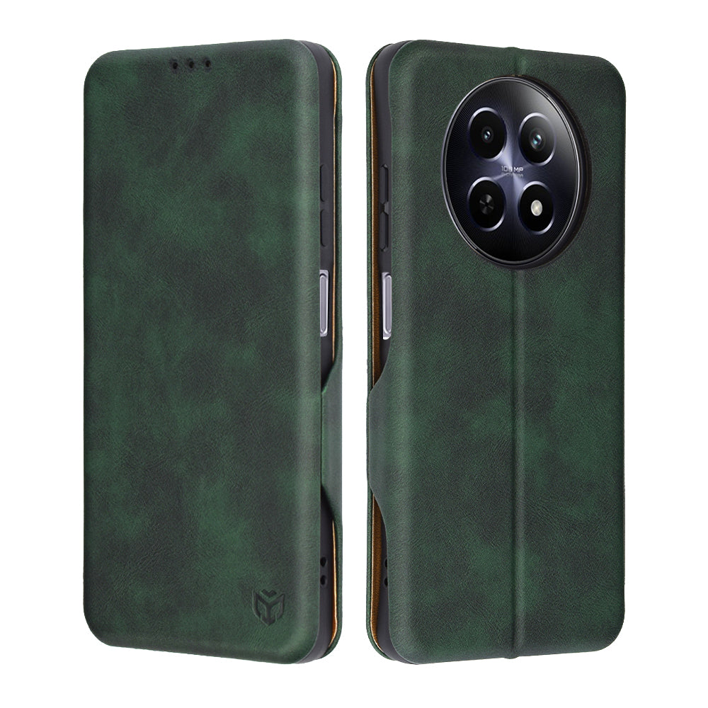 Futrola za Realme 12x / 12, Techsuit, Safe Wallet Plus, Zelena